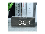 Zegar budzik termometr lustro led alarm data 4w1