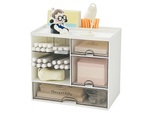 Cabinet organiser desk organiser shelves for cosmetics small items drawers