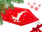 Weihnachts-tischläufer weihnachts-rentier 205x35cm