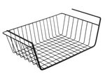 Hanging basket under shelf metal basket organiser kitchen basket white