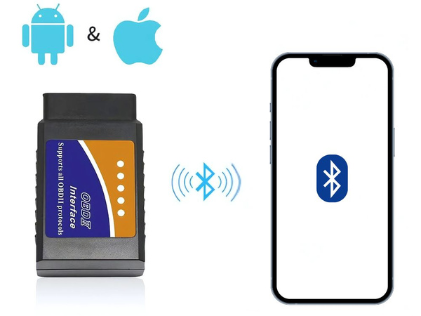 Interfaz de diagnóstico profesional elm 327 bluetooth bt obd2 v2 escáner
