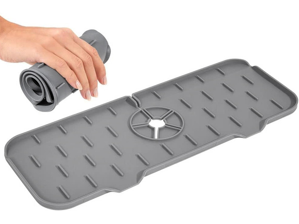 Silicone mat for sink drip tray under tap protective for kitchen non-slip