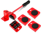 KIT DE ELEVACIÓN PARA TRANSPORTE DE MUEBLES hasta 150KG 4 x RODILLOS