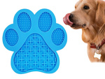 Bandeja antiestrés lamiendo alfombrilla para pata de perro