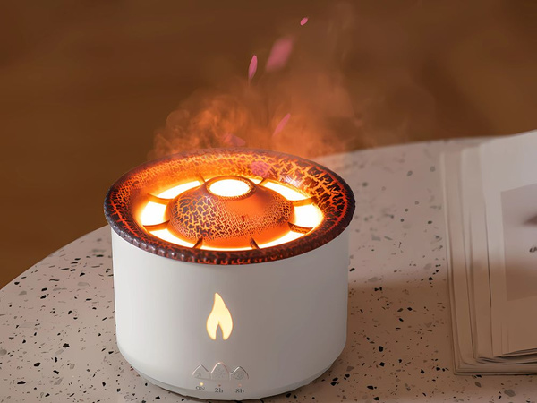 Õhuniisutaja led hajuti rgb vulkaan lõhna udu tulekahju plahvatus