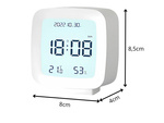 Ceas cu alarmă cu dată și temperatură cu funcție snooze lcd umiditate în aer
