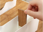 Tissue box tissue organiser tray