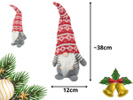 Božič ghost sivi škrat z brado za božično drevo 38cm mehak