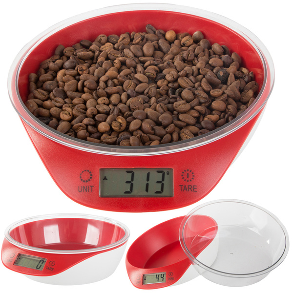 Măsuță de bucătărie electronică cu rezervor detașabil 5kg/1g scală precizată digitală
