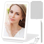 Led osvetlené make-up zrkadlo skladacie cestovné zrkadlo