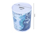 Metal money box banknote