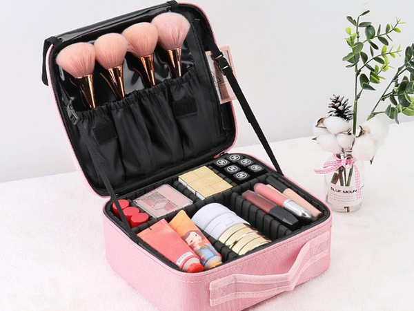 Vanitatea caz cosmetice sac organizator de călătorie sicriu valiza sac