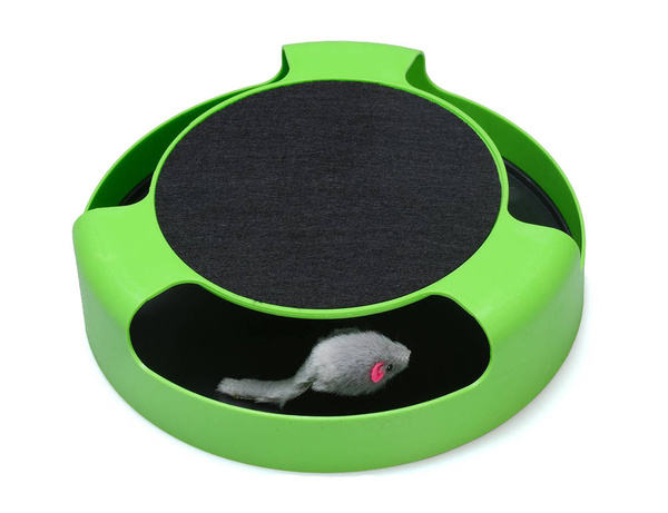 Juguete para gatos ratón rueda rascador ratón