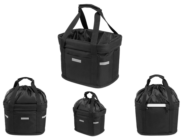 Grand panier de vélo panier de vélo en métal cliquer sur le guidon spacieux