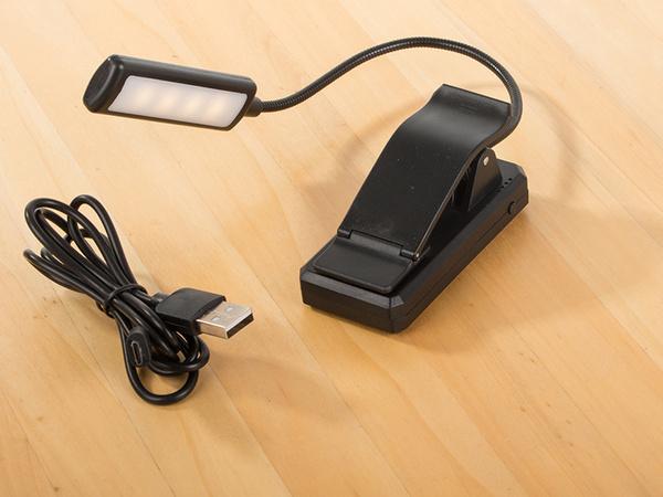 Kniha čtení světlo usb noční světlo s klipem zdravé pro oči 9 vedl