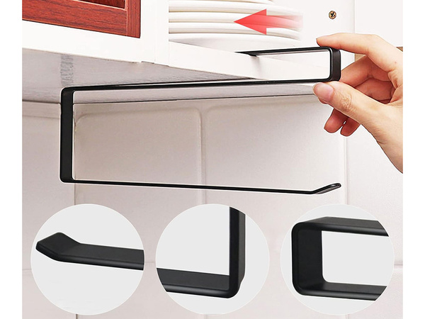 Virtuves papīra dvieļu turētājs metāla bēniņu matēts slip-on