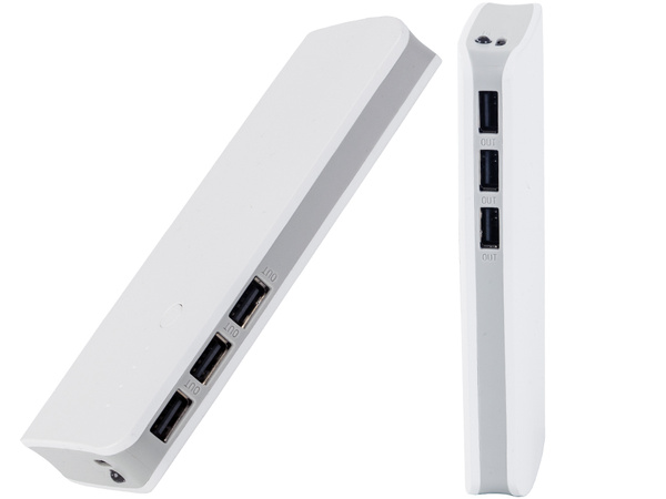 Powerbank 10000mah 3x usb microusb 2.1a power bank led linterna potente rápido