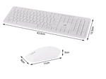 Juego de teclado y ratón inalámbrico numérico silencioso usb