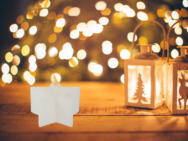 Weihnachtliche duftkerze sterne weihnachtliche duftkerze