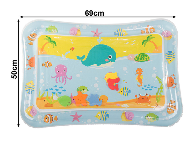 Aufblasbare sensorische wassermatte für kleinkinder zum spielen