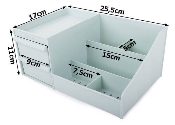 Schatulle kosmetik organizer schmuckbehälter mit zwei schubladen
