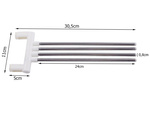 Badetuchhalter mit drehbarem griff haken
