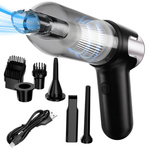 Cordless hoover 120w turbo for car set of nozzles blower