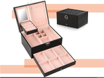 Jewellery box organiser box mirror case spacious box