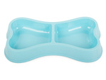 Bol din plastic pentru câine pisică dublu 0.25l