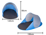 Tienda protectora de playa uv pop-up autoplegable bolsa mosquitera