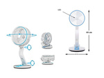 Ventilator pliabil lampă de birou wireless ventilator de birou în picioare