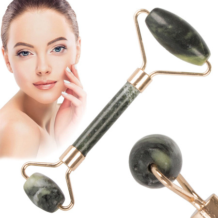 Jade roller face massager