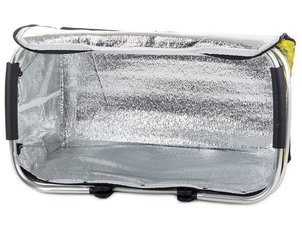 Thermal folding picnic basket insulating shopping basket