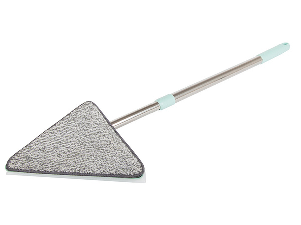 Rotary mop pull-out flat triangular squeegee