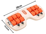 Foot massage plastic roller 2x3 massage balls with metal balls