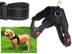 Sturdy, non-pressure harness for dogs handle light l