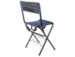 Fishing chair backrest with rod holder