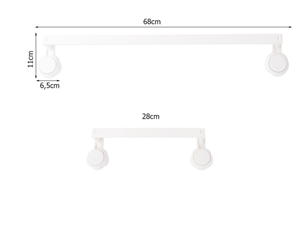 Toallero de baño de pared soporte regulable