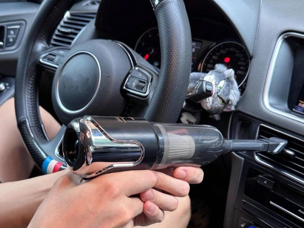 Akumulátorový vysávač 120w turbo pre auto sada trysiek