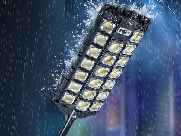 A condus lampă stradală solară cu telecomandă puternic impermeabil ip65 senzor de mișcare