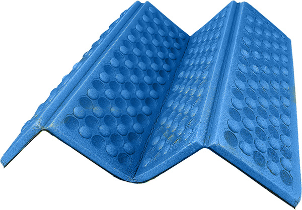 Foam folding hiking mat thermal seating carimata in the mountains