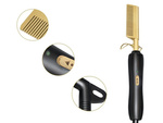 Electric comb hair straightener brush