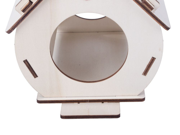 Birdhouse koka birdhouse ligzdošanas kaste montāžai krāsas diy