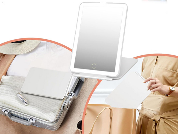 Led osvetljeno ogledalo za ličenje zložljivo potovalno ogledalo