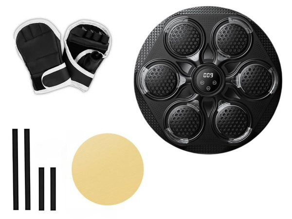 Boxing shield box trainer mma music usb bluetooth + guantes de boxeo