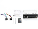Autorádio bluetooth usb aux sd 1-din reproduktor diaľkové ovládanie