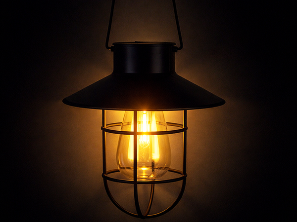 SOLÁRNA ZÁVESNÁ LAMPY S SENZOROM SÚMRAKU, VODOVZDORNÁ, VINTAGE GARDEN