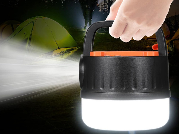 CAMPING CAMPING LICHT WIEDERAUFLADBARE LED USB TOURISTEN SUCHSCHEINWERFER HAKEN