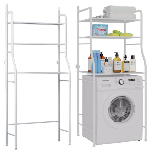 Raft în picioare peste masina de spalat rufe rack baie cabinet 3 rafturi