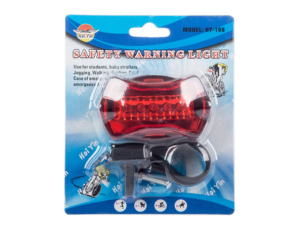 Rear bicycle light rear 5 led